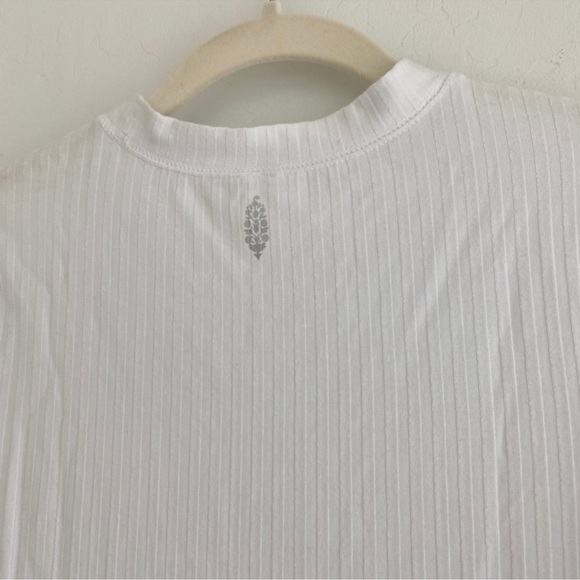 FREE PEOPLE Blissed Out Long Sleeve Top — Small — Arctic White — NEW - Picture 5 of 7